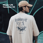 Camiseta Heavy Oversized Dog Knife - Impostreet