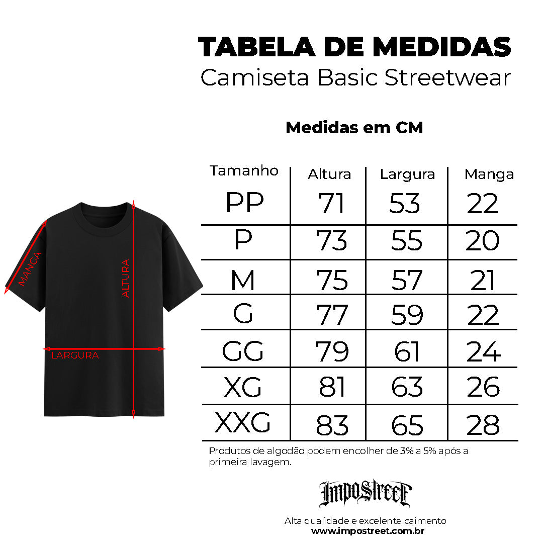 Camiseta Basic Street Logo Flat Degradê