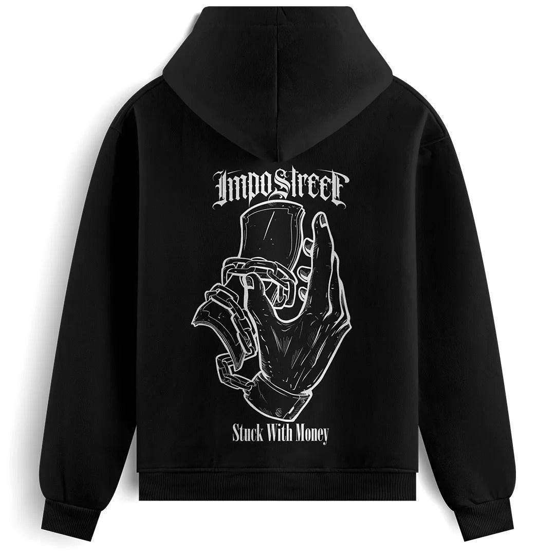 Moletom Canguru com Capuz Stuck With Money - Impostreet