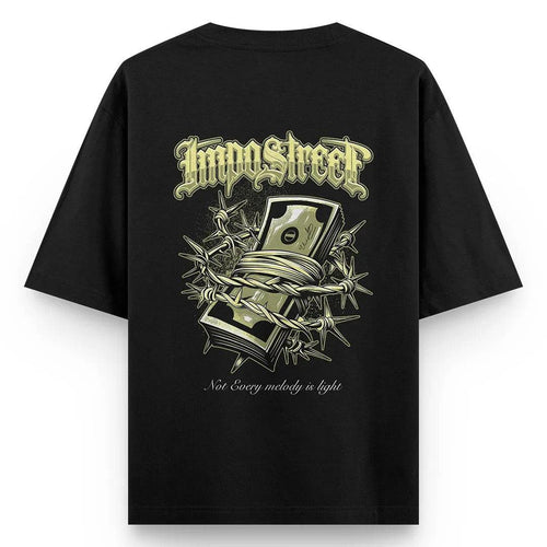 Camiseta Heavy Oversized Barbed Money - Impostreet
