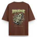 Camiseta Heavy Oversized Barbed Money - Impostreet