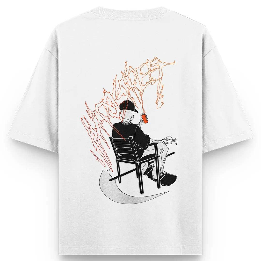 Camiseta Heavy Oversized Death Skate Fire - Impostreet