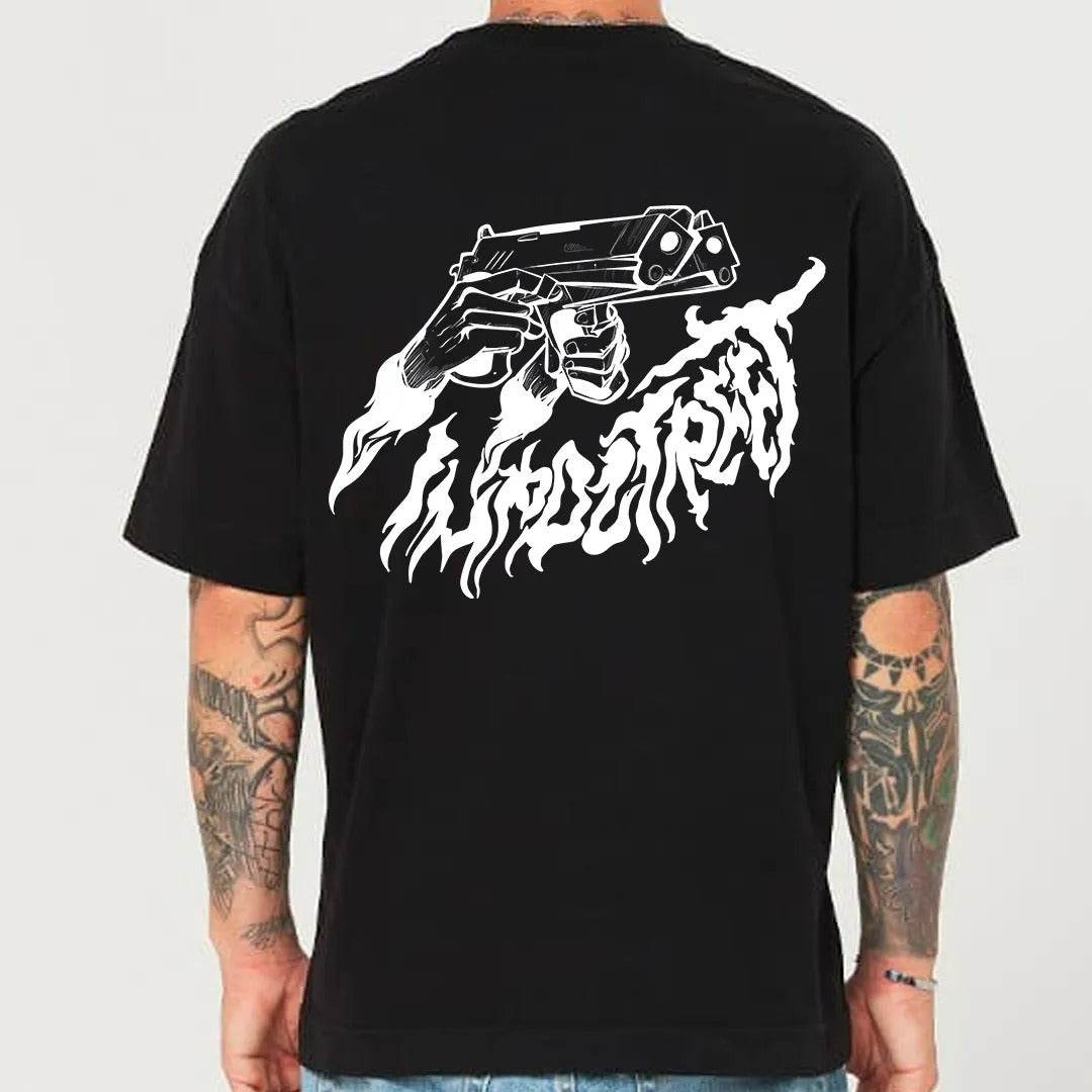 Camiseta Heavy Oversized Fire Gun - Impostreet
