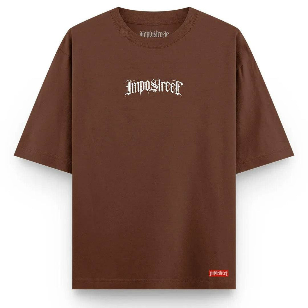 Camiseta Heavy Oversized Logo Lettering - Impostreet