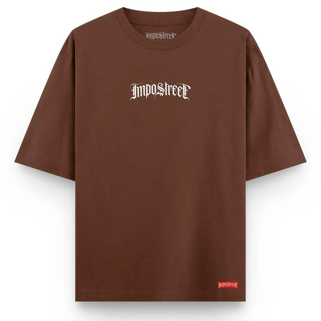 Camiseta Heavy Oversized Logo Lettering - Impostreet