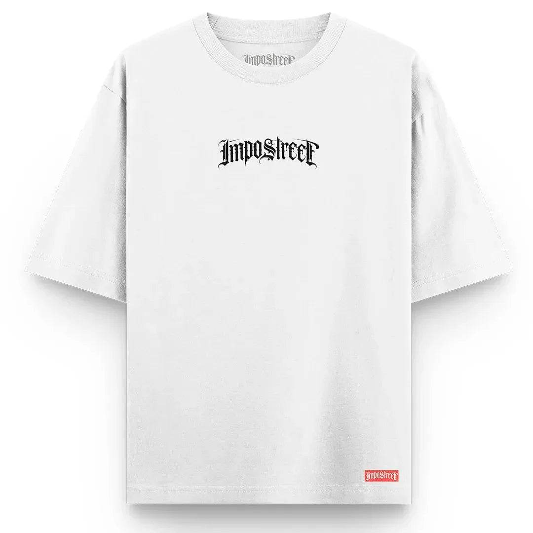 Camiseta Heavy Oversized Logo Lettering - Impostreet