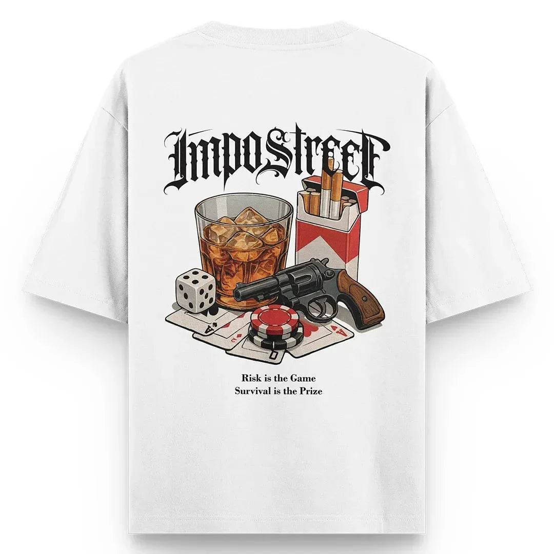 Camiseta Heavy Oversized Play The Game - Impostreet