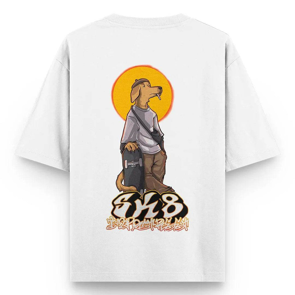 Camiseta Heavy Oversized SK8 Dog - Impostreet