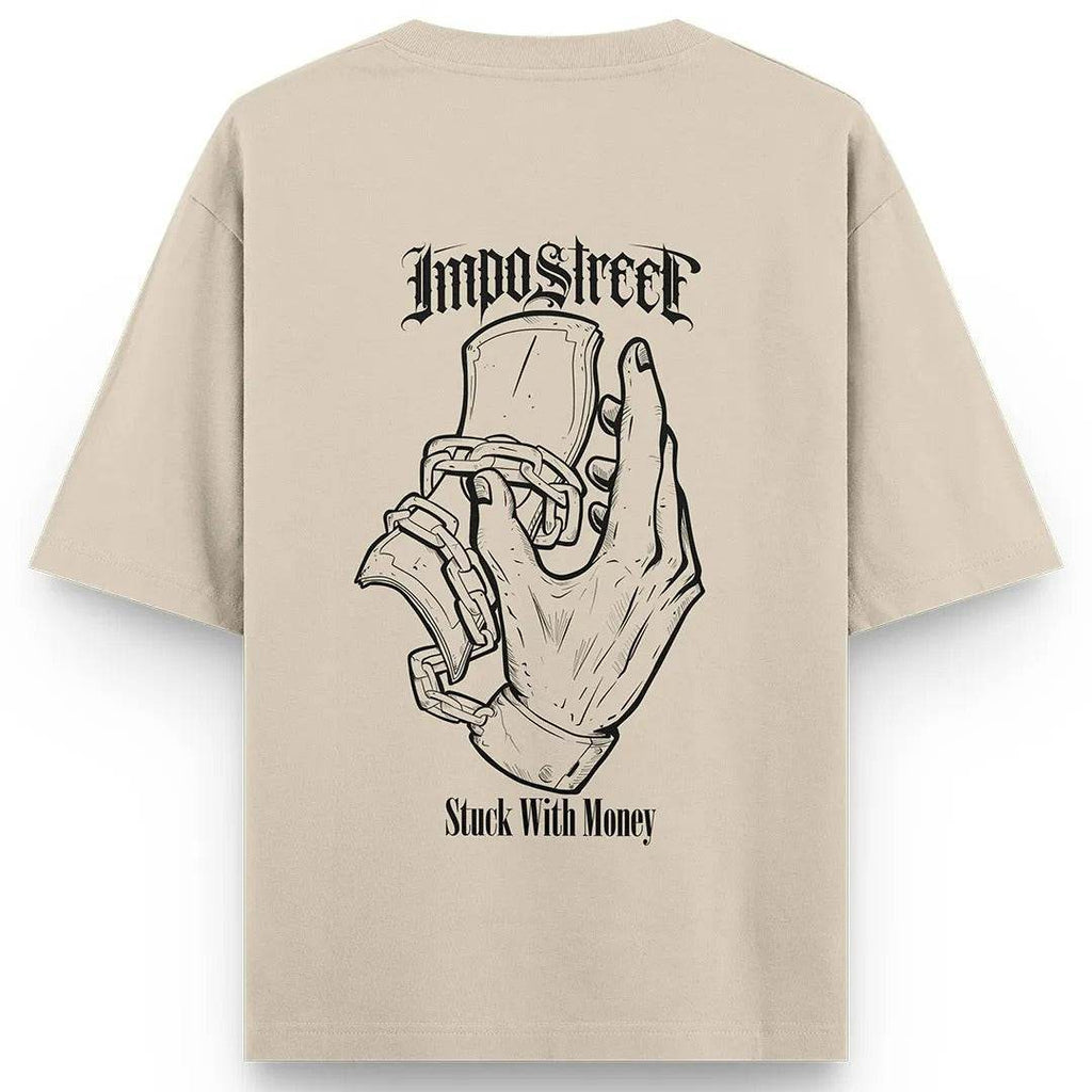 Camiseta Heavy Oversized Stuck With Money - Impostreet