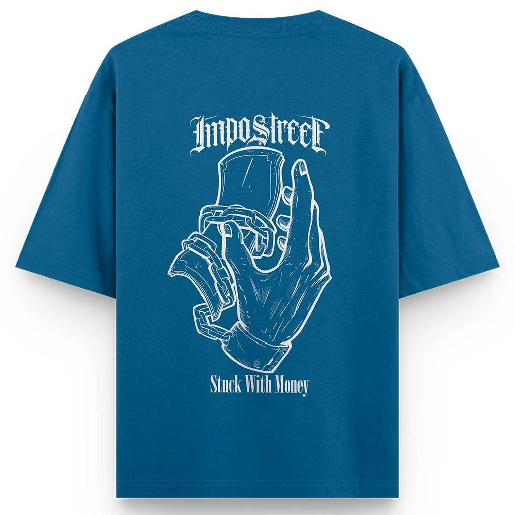 Camiseta Heavy Oversized Stuck With Money - Impostreet