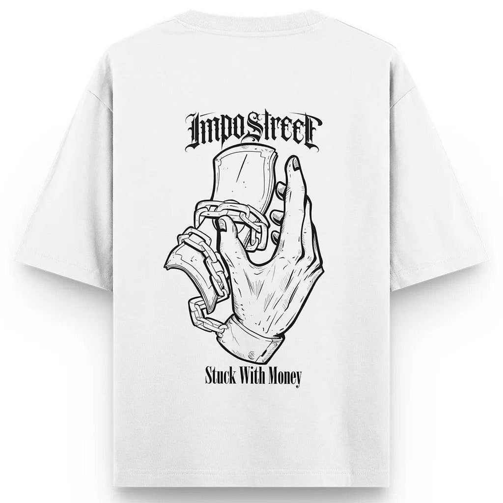 Camiseta Heavy Oversized Stuck With Money - Impostreet