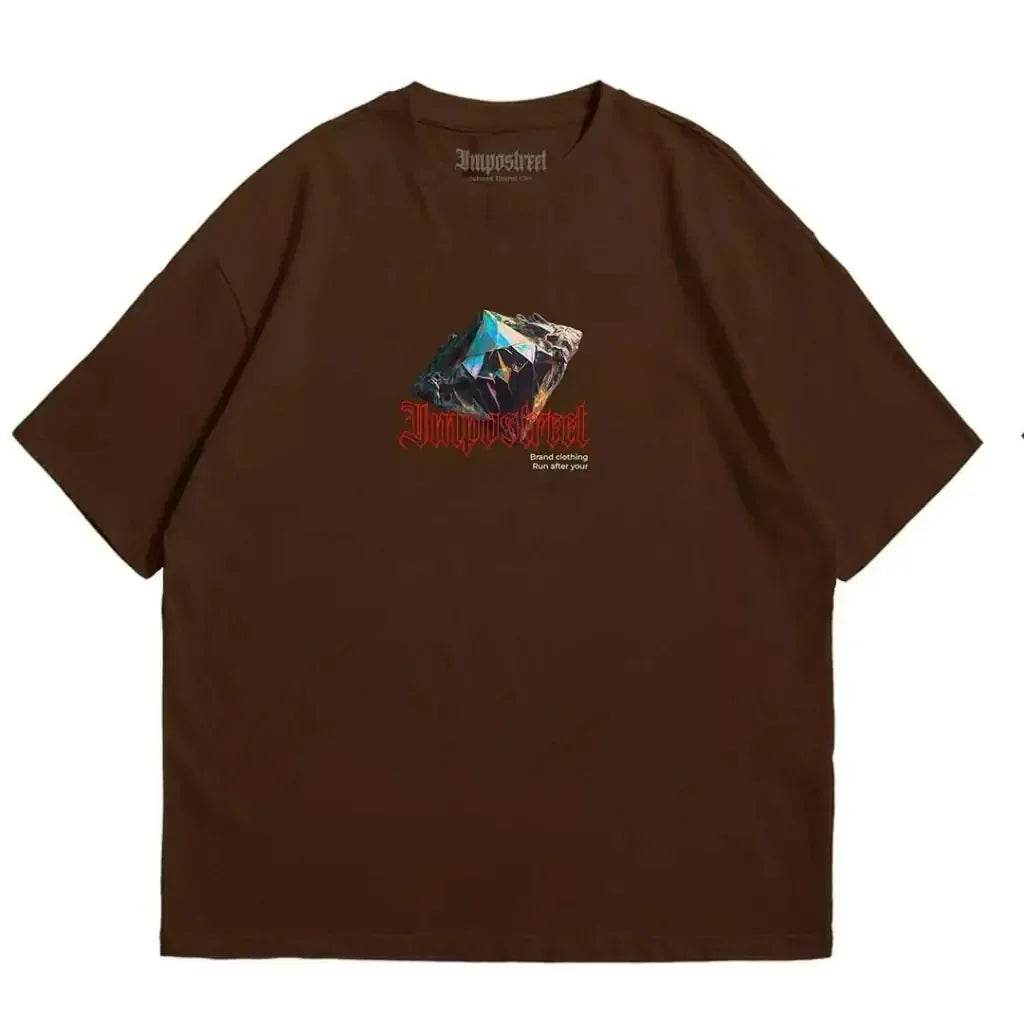 Camiseta Street Heavy Oversized Diamond Run After Your - Impostreet