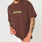 Camiseta Heavy Oversized Barbed Money - Impostreet