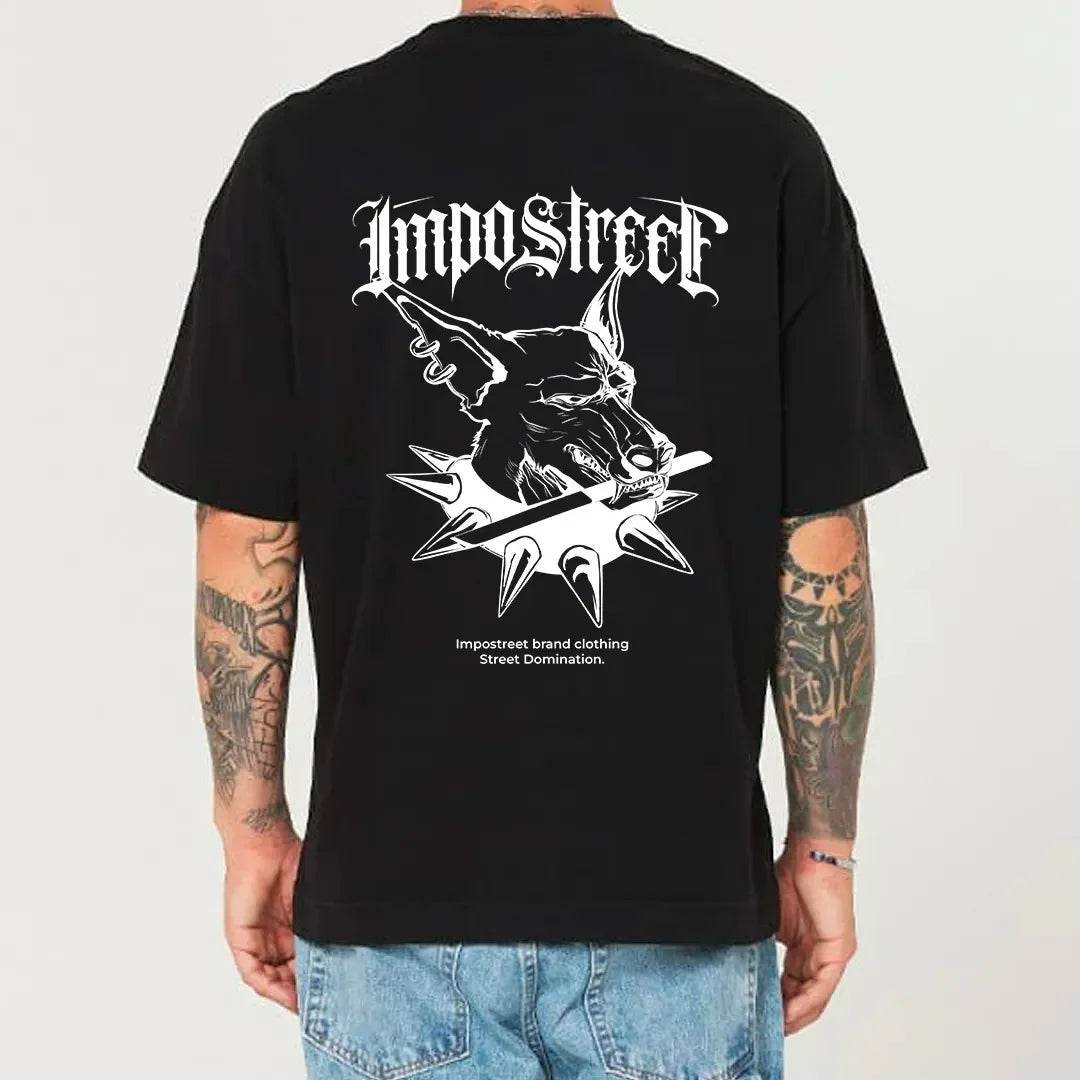 Camiseta Heavy Oversized Dog Knife - Impostreet