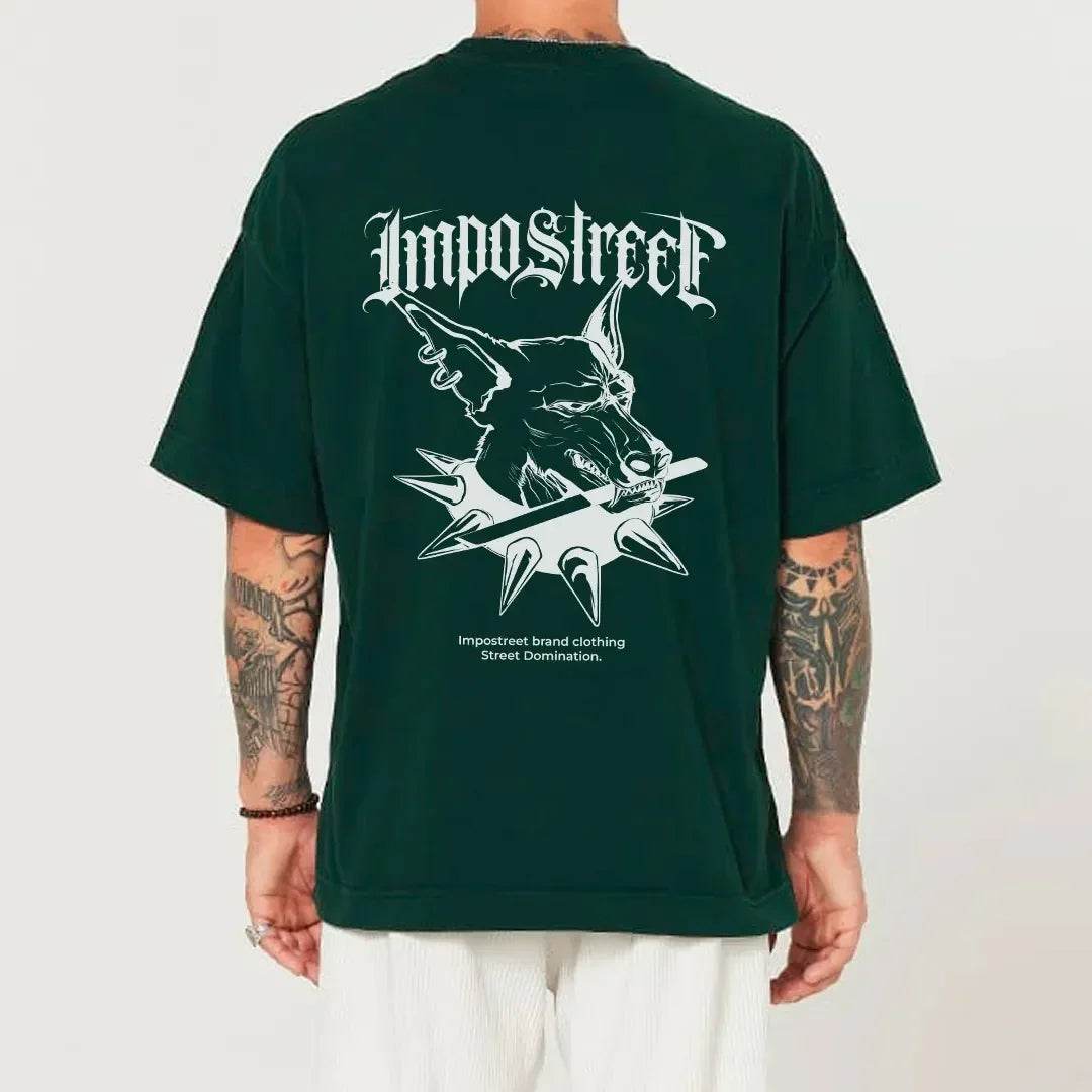Camiseta Heavy Oversized Dog Knife - Impostreet