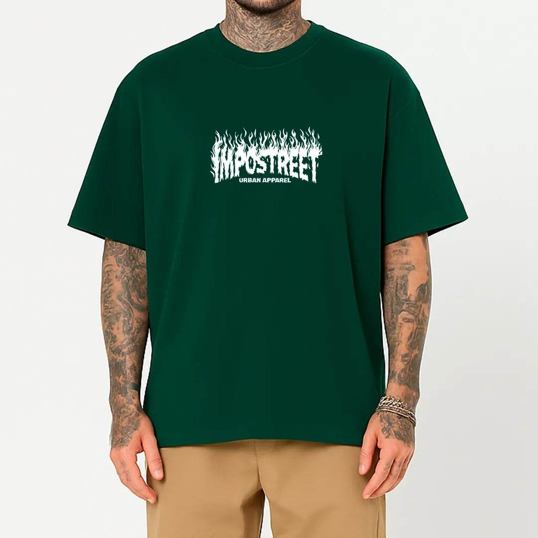 Camiseta Heavy Oversized Fire Urban Street - Impostreet