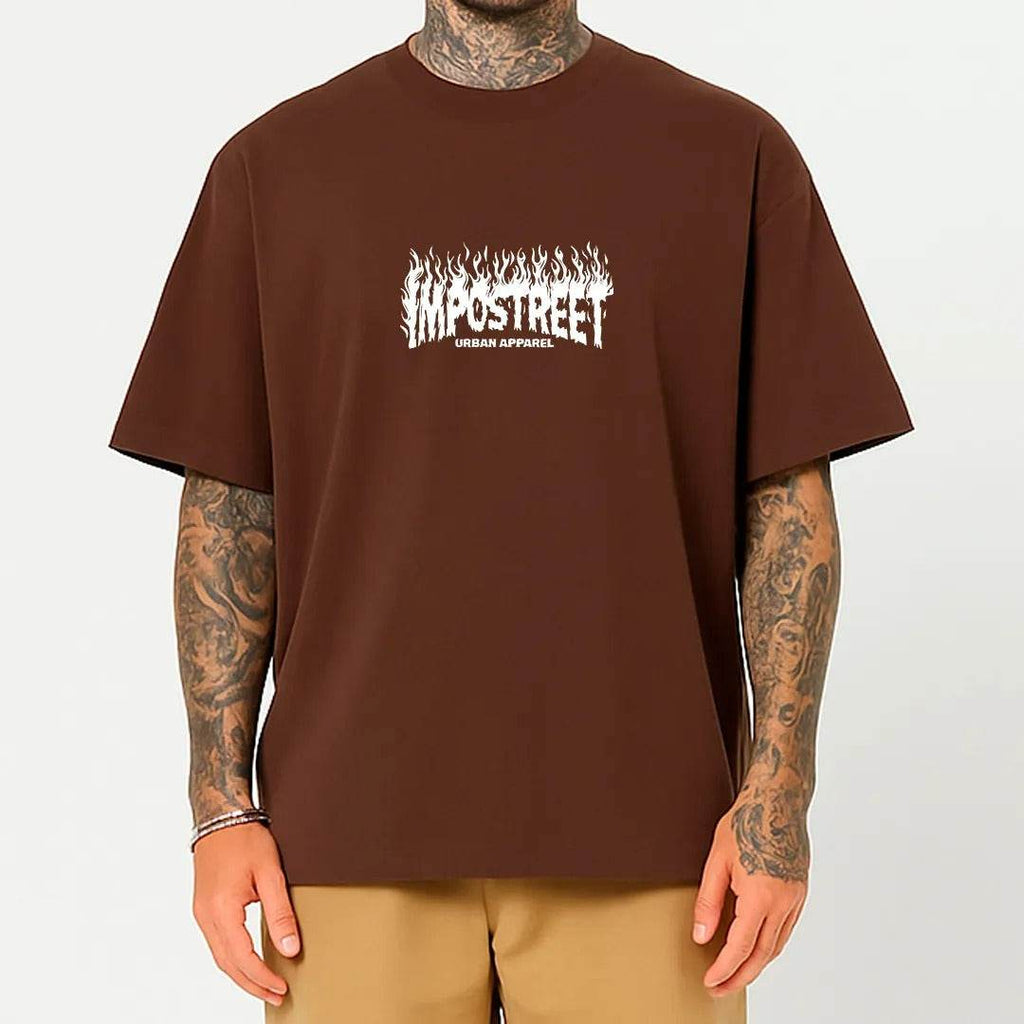 Camiseta Heavy Oversized Fire Urban Street - Impostreet