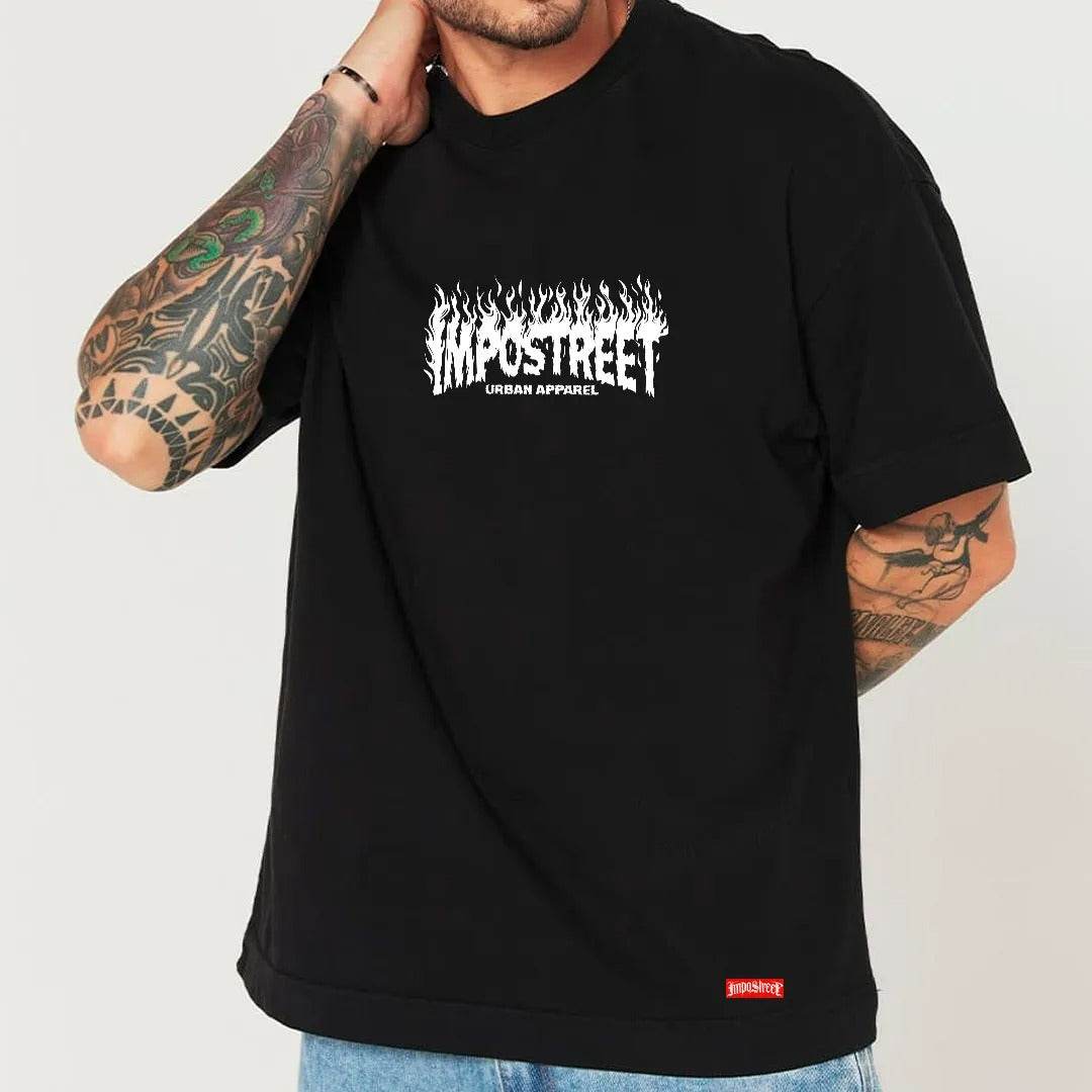 Camiseta Heavy Oversized Fire Urban Street - Impostreet
