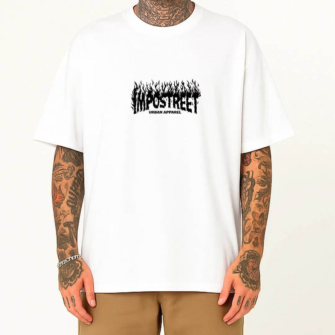 Camiseta Heavy Oversized Fire Urban Street - Impostreet