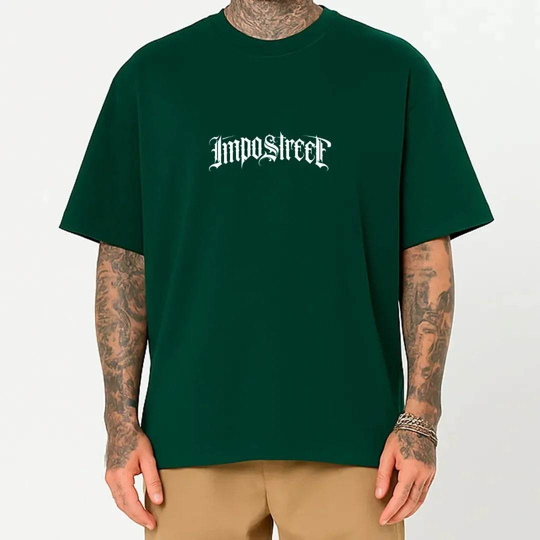 Camiseta Heavy Oversized Logo Lettering - Impostreet
