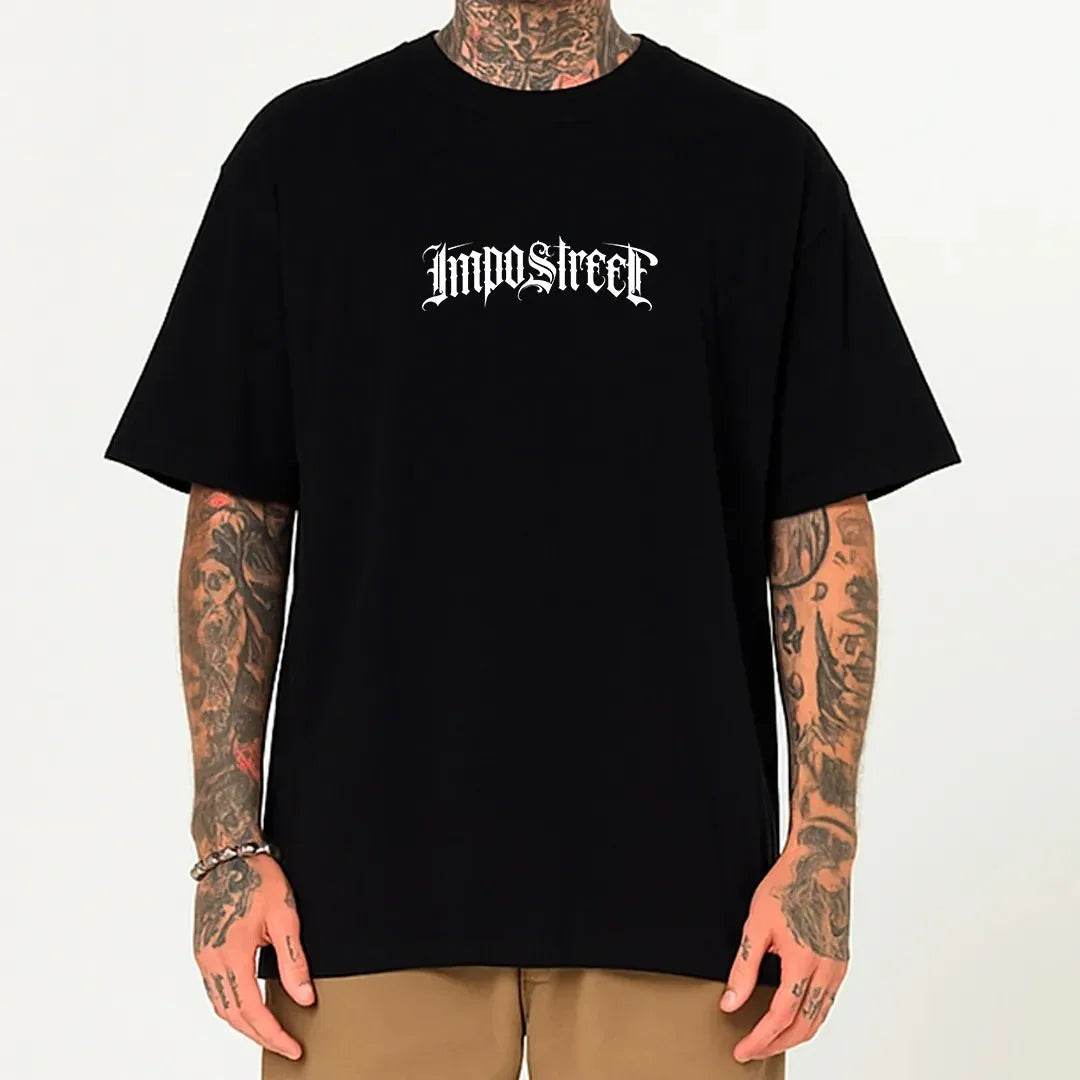 Camiseta Heavy Oversized Logo Lettering - Impostreet