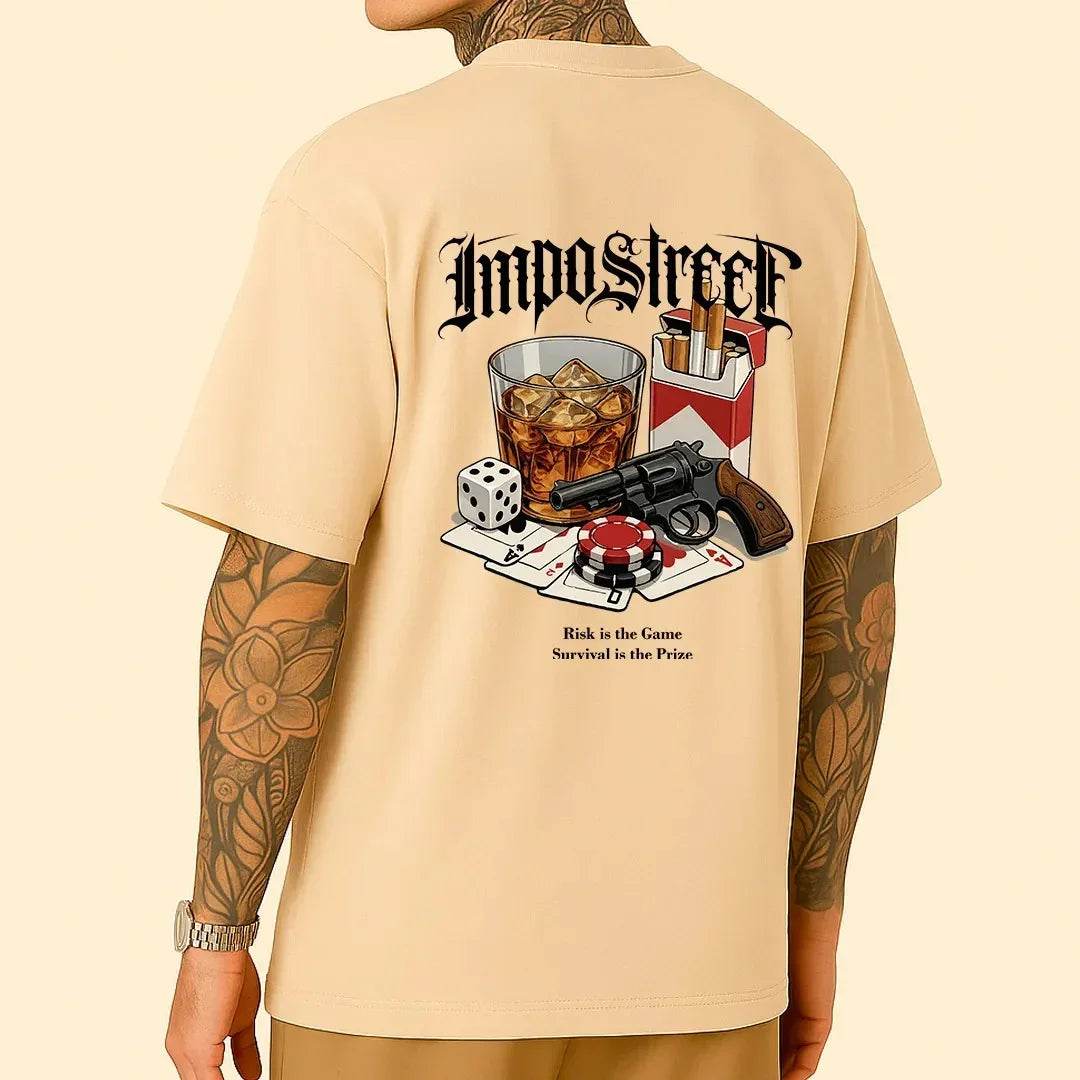 Camiseta Heavy Oversized Play The Game - Impostreet