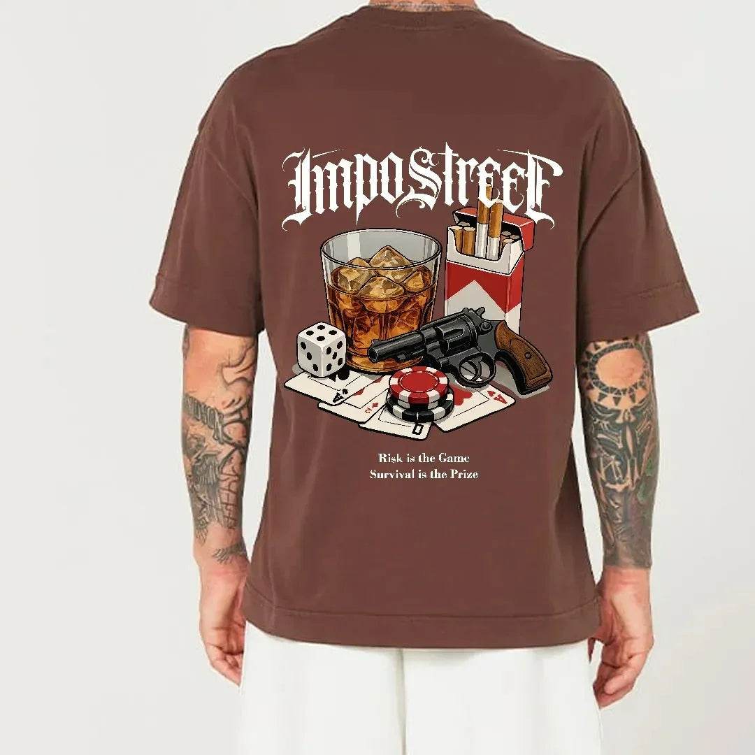 Camiseta Heavy Oversized Play The Game - Impostreet