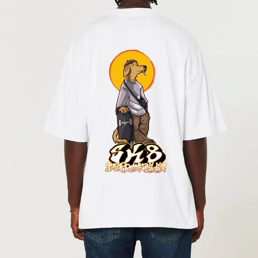 Camiseta Heavy Oversized SK8 Dog - Impostreet