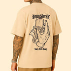 Camiseta Heavy Oversized Stuck With Money - Impostreet