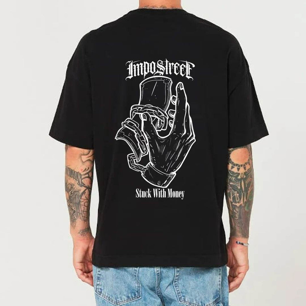 Camiseta Heavy Oversized Stuck With Money - Impostreet