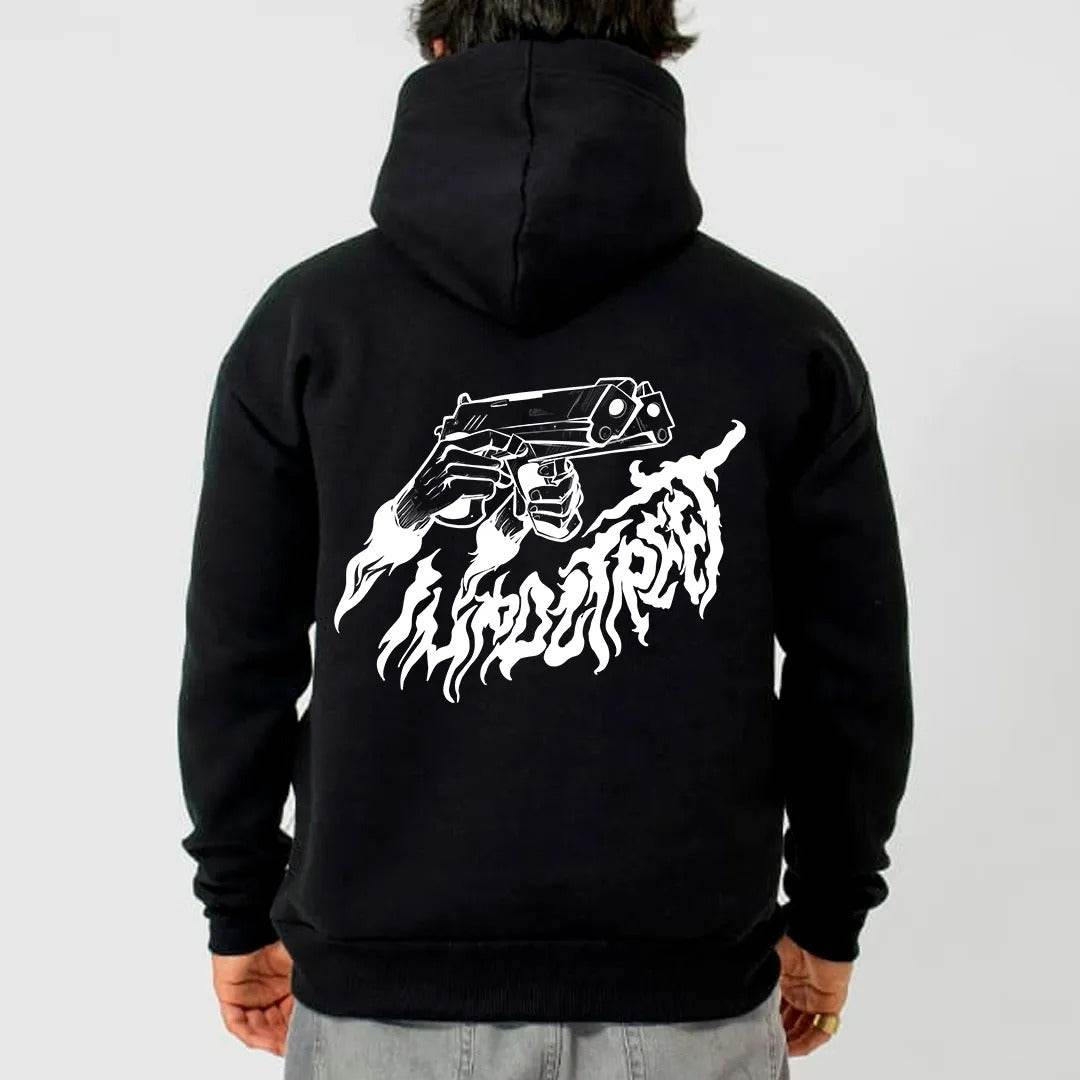 Moletom Canguru com Capuz Fire Gun - Impostreet