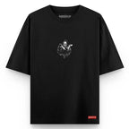 Camiseta Heavy Oversized Ghost Face Grafite - Impostreet