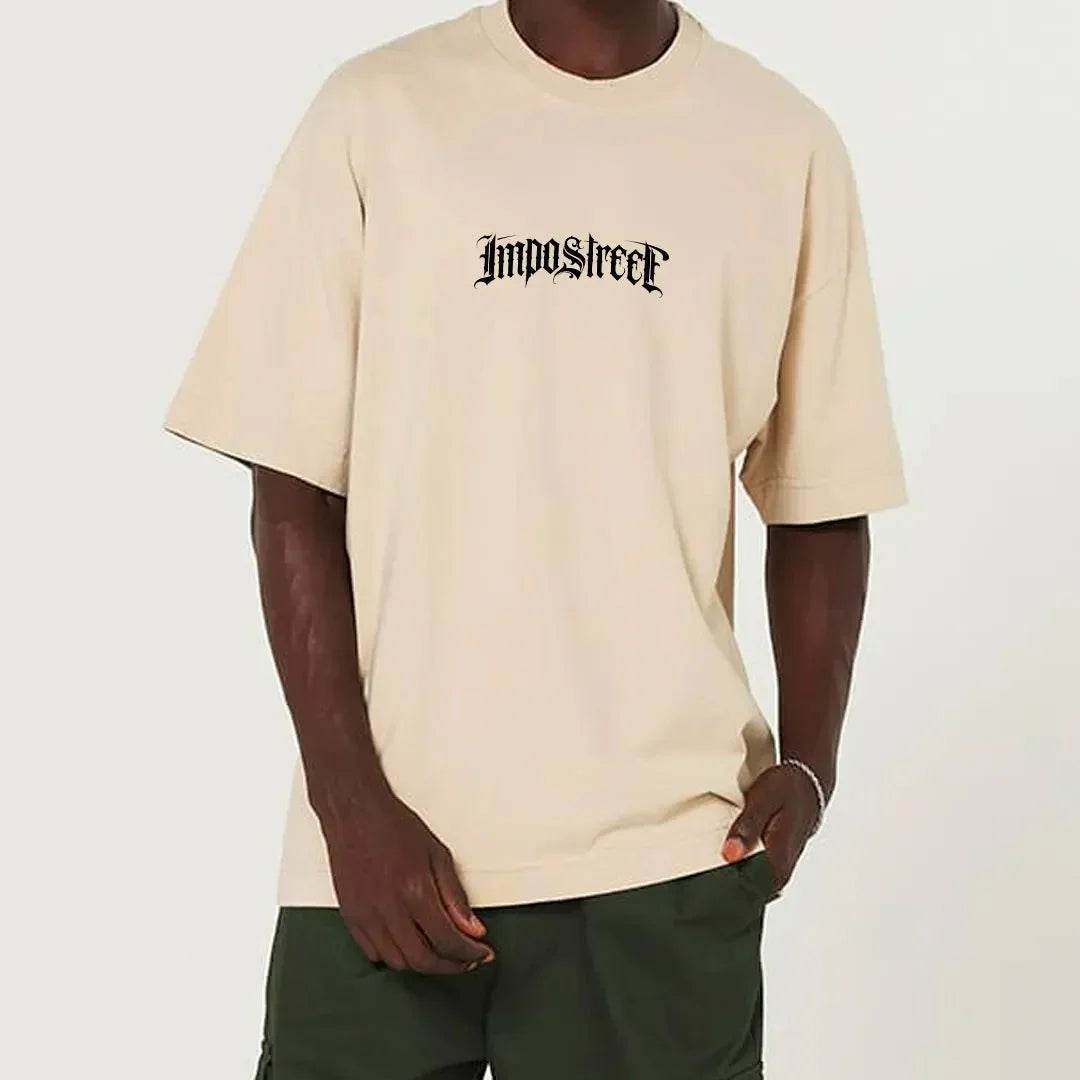 Camiseta Heavy Oversized Logo Lettering - Impostreet