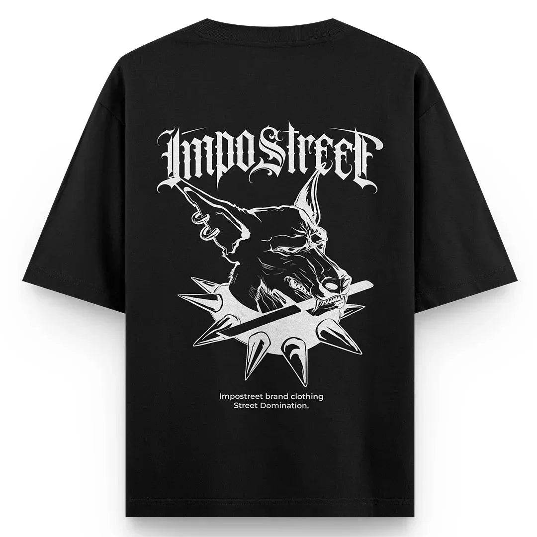 Camiseta Heavy Oversized Dog Knife - Impostreet