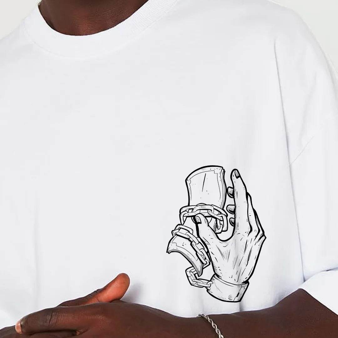 Camiseta Heavy Oversized Stuck With Money - Impostreet