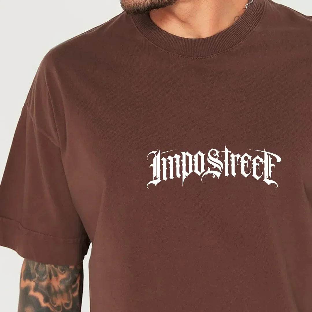 Camiseta Heavy Oversized Dog Knife - Impostreet