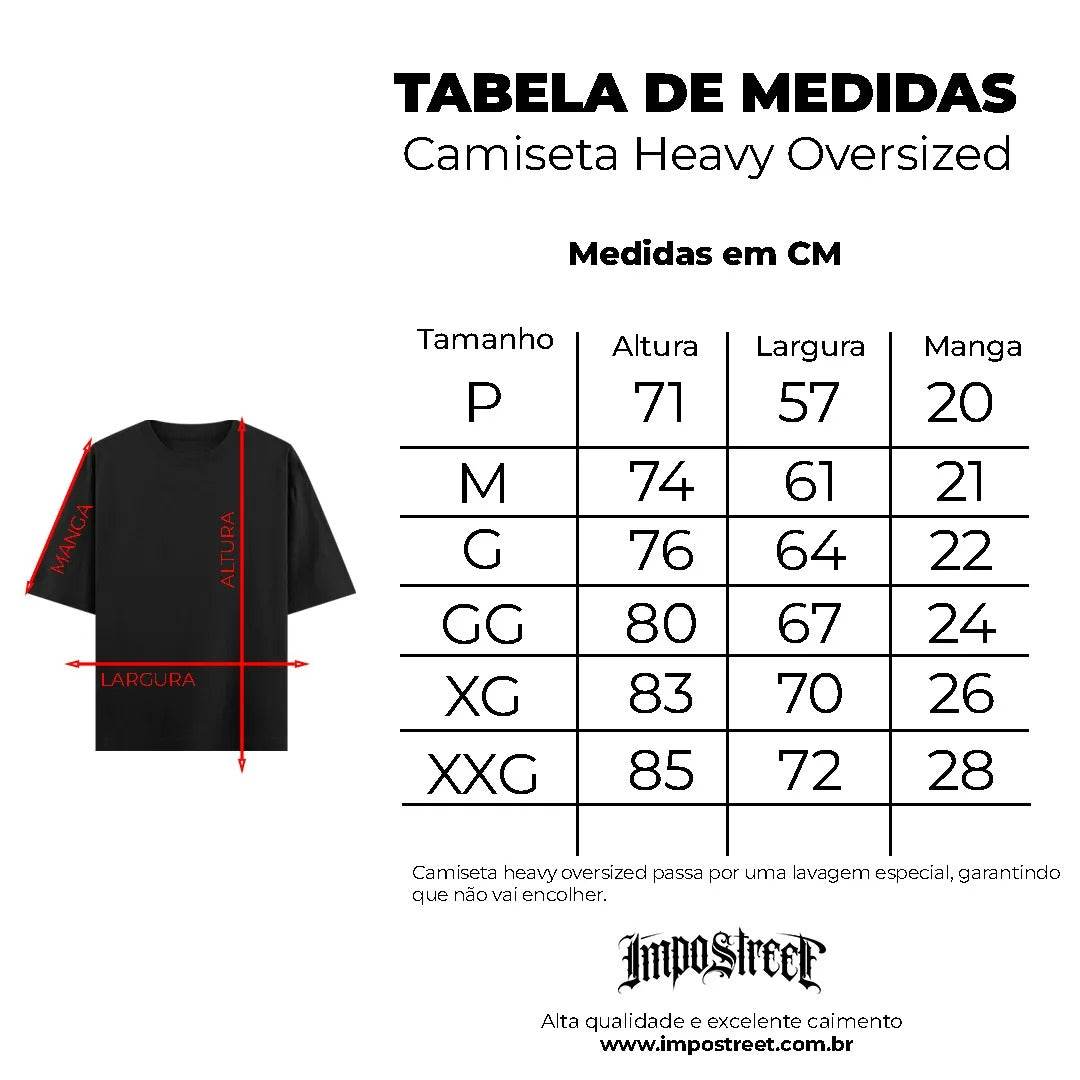 Camiseta Heavy Oversized Faith - Impostreet