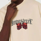 Camiseta Heavy Oversized Hannya Drink - Impostreet
